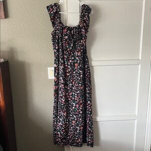 BCBG Paris Floral Black Dress